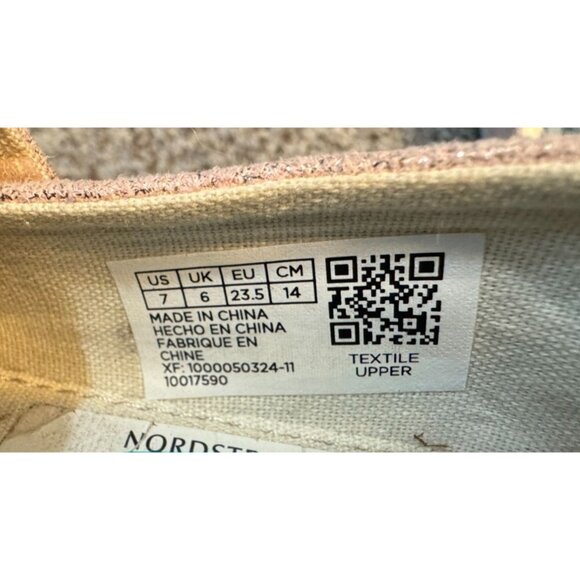 $8 WHEN BUNDLED TOMS Pink Glitter Alpargata Flats Toddler Girl Size 7 - Picture 3 of 9